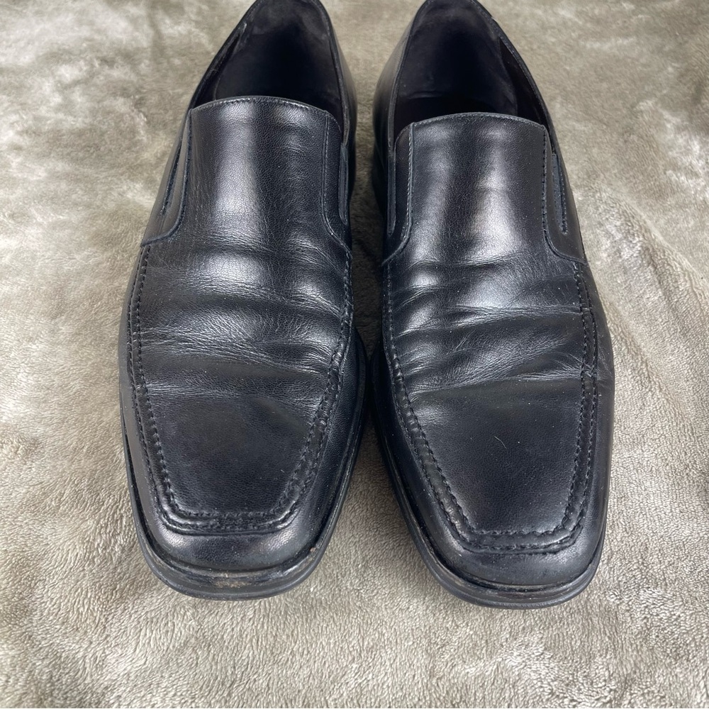 Bruno Magli Men’s Black Leather Loafers Size 8
